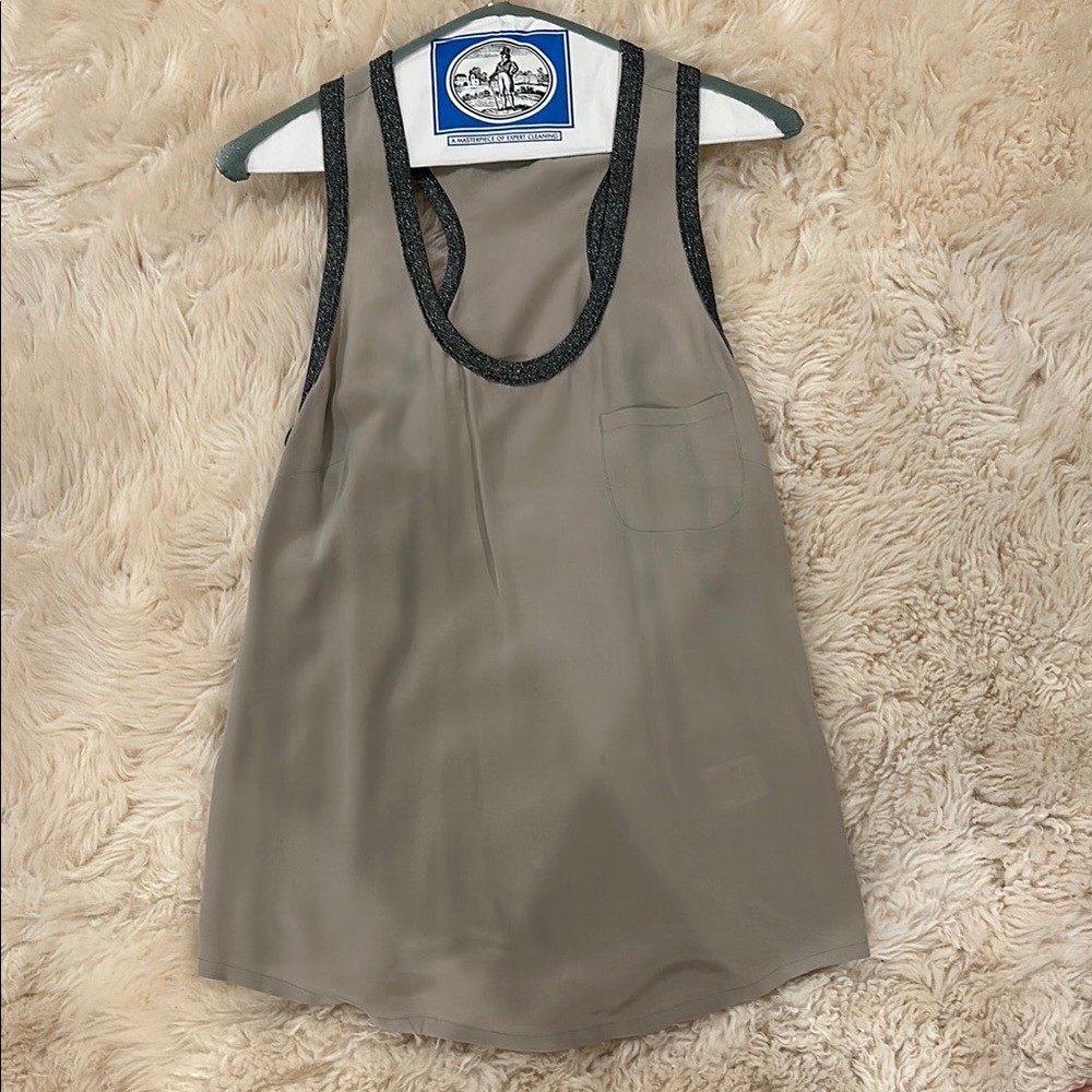 Joie Women's Gray Racerback Sleeveless Top Size S